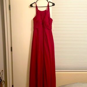 Burgundy bridesmaid dress